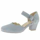 Hirschkogel Damen Trachten Pumps, h.blau, 38 EU