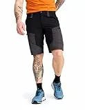 RevolutionRace RVRC GP Shorts für Herren, strapazierfähige und belüftete Wandershorts für alle Outdoor-Aktivitäten, Jet Black, L