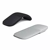 Fdit Touch, Faltbare Kabellose Arc-Maus für Notebooks, Leise, Ergonomische PC-Maus mit -Verbindung für Büroangestellte (Black)
