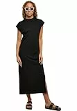 Urban Classics Damen Kleid Ladies Long Extended Shoulder Dress, langes Kleid für Frauen, Loose Fit, erhältlich, Größen XS-5XL