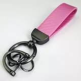 JZWJNFYY Auto Schlüsselanhänger für Ford B-MAX C-MAX S-MAX KA Edge Mustang Explorer Schlüsselanhänger 360° Drehbarem Drehgelenk Anti-Verlorener D-Ring Schlüsselringen und Schraubendreher,E pink