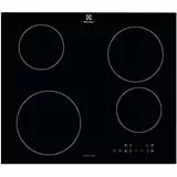 Electrolux Serie 300 Induktionskochfeld mit 4 Brennern, EIB60424CK, SliderTouch-Bedienung, 60 cm, 590 x 520 mm, Schwarz