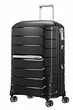 Samsonite Flux - Spinner M, Erweiterbarer Koffer, 68 cm, 75/85 L, Schwarz (Black)