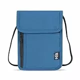 Moorle Brustbeutel Brusttasche mit RFID-Schutz, Unisex Reisegeldbeutel Diebstahlsicher Kleine, Passport Tasche für Reisen, Weicher Blua Brusttasche Brustbeutel Kinder Jungen Mädchen Damen Herren