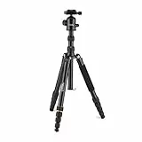 NATIONAL GEOGRAPHIC Reisestativ-Set mit Einbeinstativ, Aluminium, 5-teilige Beine, Drehverschlüsse, belastbar bis 8 kg, Tragetasche, Kugelkopf, Schnellspanner, NGTR002T