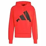 adidas Herren Essentials Big Logo French Terry Hoodie, Pure Ruby/Black, M