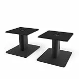 Kanto SP6HD Desktop Speaker Stands for Medium/Large Bookshelf Speakers & Mid-Size/Full-Size 4”-7” Studio Monitors | 6' Tall | Rotating Top Plate | Hidden Cables | ¼”-20 Mounting | Pair | Black
