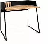 TEMAHOME Volga Schreibtisch, 90x60x88 cm, eiche / schwarz