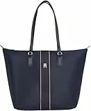 Tommy Hilfiger Damen Tote Bag Tasche Poppy mit Logo, Blau (Space Blue Corp), Einheitsgröße