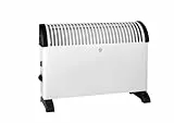 Wellogic Konvektor Heizung 2000 W – Elektrischer Heizkörper mit Thermostat, 3 Heizstufen, Überhitzungsschutz, freistehend & wandmontierbar, Raumheizung für Wohn- & Badezimmer