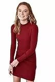 TRENDYOL Damen Halb-throat-strickkleid Dress, Bordeaux, S EU