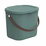 Rotho Albula Aufbewahrungsbehälter mit Deckel 6L Aufbewahrungssystem Aufbewahrungsbox mit Griff aus Rezykliertem Kunststoff Aufbewahrung BPA-frei (Dunkelgrün)
