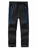 HFDWYJ Winterhose Softshellhose Kinder Mit Fleecefutter wasserdichte Outdoor Hose Warm Skihose Wanderhose Jungen