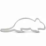 LILIAO Tiere Ausstechform Maus, 11,8 x 4,1 cm, Edelstahl