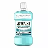 Listerine Cool Mint Mild antibakterielle Mundspülung ohne Alkohol, 500 ml