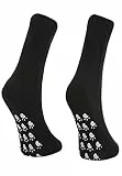 Björn Swensen ABS Socken Damen Baumwolle 5er Pack Anti Rutsch Socken rutschfeste Stoppsocken Bremssocken Herren schwarze Basic Strümpfe 36-39