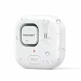 TECKNET Wassermelder, Eigenständiger Wassersensor mit kostenlosen Batterien, IP66 Wasserwarner, 120 dB Wasser Sensor, Batteriebetrieben, Wasseralarm für Küchen/Keller/Waschbecken/Boden (1er-Pack)