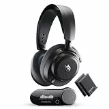 SteelSeries Arctis Nova Pro Omni – Hi‑Res-Wireless Gaming-Headset, 96 kHz/24 Bit, ANC, ClearCast Pro-Mic, KI-Geräuschunterdrückung, Mobile App, Mix 2,4 GHz + BT, OmniPlay PC+PS5+Xbox – Graphit