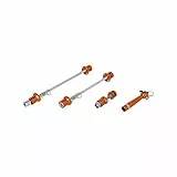 XLC Schnellspannset QR-L08, diebstahlgesichert, orange (1 Set)