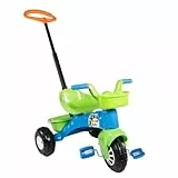 LEMODO Dreirad für Kinder ab 2 Jahren | Kinderdreirad mit 2 großen Ablagekörben | Multicolour Kinder Trike | Baby Dreirad mit Hupe und Schiebestange | Kinderspielzeug mit Breiten Reifen