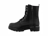 TOM TAILOR Stiefel mit Warmfutter für Damen schlicht modisch Reißverschluss, Farbe:schwarz, Größe:39