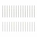 UTMACH 30 Stück HSS Bohrer Spiralbohrer 1mm 1.5mm Mini Hand Spiralbohrer Holzbohrer Bohrer Metallbohrer Twist Drill Bit Set für Holz Metall Eisen Aluminium Kunststoff (Gesamtlänge 34mm 40mm)