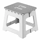 UMLIPOT Klapphocker,KüChe Tritt,Trittleiter 1 Stufen Klappbar,Klapphocker für Erwachsene Tragbarer Faltbarer Klapphocker 150 kg Belastbarkeit Küche, Bad, Camping, Garten Hocker 25.5 cm Höhe