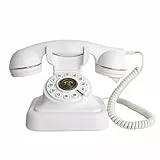 RDYMONKEY Audio-Gästebuch Hochzeit, Retro-Telefon für persönliche Sprachnachrichten, Gästebuch Alternative für Hochzeiten, Partys & Geburtstage, 8GB Speicher (Weiß)