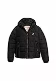Superdry Damen Hooded Spirit Sports Puffer Jacke, Schwarz, 42