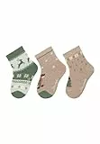 Sterntaler Unisex Socken 3er Pack Weihnachtenen, Beige, 30 EU