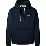 Pepe Jeans Herren Macbeth Small Logo Plain Hoodie Sweatshirt, Blau (Dulwich Blue), S