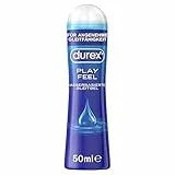 Durex Play Feel Gleitgel – Wasserbasiertes Gleitmittel für angenehme Gleitfähigkeit, sanft & pH-freundlich – 50 ml