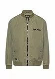camel active Herren Blouson mit Bomberkragen aus Ribstop Olivgrün, menswear-52