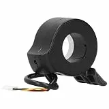 TOPINCN Gaspedal, Robustes Fahrradzubehör, Hall-Sensor, Gasgriff, Wasserdichtes Design (BLACK)