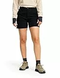 RevolutionRace Adventure Cargo Stretch Shorts für Damen, Leichte und Praktische Wandershorts, Black, M