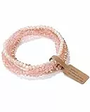 TPZORJX 4pcs armband damen perlen,Damen Kristall Perlen Armband,armband set,armband glitzer,Mehrschichtiges Steine Armband,Damen Kristall Perlen Armband,Paar/Freundschafts/Partner Armbänder