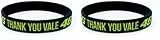 Valentino Rossi VR 46 ARMBAND THANK YOU VALE,Neon Gelb,Einzigartig,Unisex (Packung mit 2)