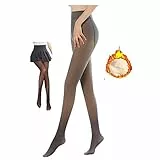 DeaAmyGline Strumpfhosen Damen,Perfekt Beine Abnehmen Gefälschte Durchscheinend,Thermo Strumpfhose Damen Fleece Feinstrumpfhose,Gefütterte Thermostrumpfhosen für Damen Winter,Warme Leggings Frauen