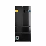 Cecotec Kühlschrank für französische Tür, 4 Türen, halbintegrierbar, Total No Frost Bolero CoolMarket F2D 458 SBI Dark E. 458 Liter, Höhe 189 cm und 83 cm Breite, MetalFlexCooling, Kompressor Inverter