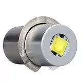 Pssopp LED-Umrüstsatz, Design aus Aluminiumlegierung, Helles Weißes Licht 4,5 V, 3 W für Maglight-Taschenlampen, 3D-, 4D-, 5D-, 6D-Mini-Modelle