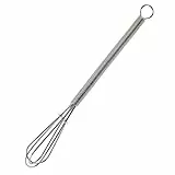 WOLMIK Schneebesen Klein, Mini Schneebesen, 15,5cm Handbuch Schneebesens, Robuster Rührbesen, Edelstahl Qualität Whisk Schneebesens für Kann Teig Rühren, Eiweiß Schlagen, Butter Rühren, Sahne Schlagen