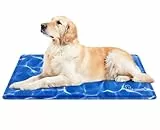 pecute Kühlmatte Hunde Katzen(90 * 50cm), Kuhlmatte für Hund und Katze mit Ungiftiges Gel,Selbstkühlende Kissen, Kühl Hundedecke, Kaltgelpad für Katzen und Hunde
