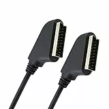 Oehlbach Easy Connect SE2000 - hochwertiges Scart-Kabel mit voller Beschaltung und 2-Fach Schirmung - 1,50 m schwarz
