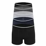 Ntelioglou 5er-Pack Boxershorts Herren Baumwolle | Bequeme, Elastische & Atmungsaktive Herrenunterwäsche | Weiche Unterhosen Männer mit Perfekter Passform | Ideal für Alltag, Arbeit & Freizeit
