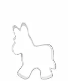 Formina Keksausstecher Esel, 5cm, Antihaftbeschichtet, Silber, 1 Stück