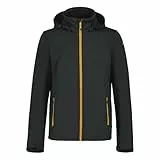 ICEPEAK Herren Softshelljacke Outdoorjacke Kapuzenjacke Funktionsjacke Biggs, Farbe:Anthrazit, Artikel:-290 anthrazit, Größe:58