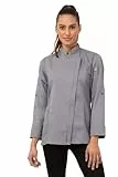Chef Works Damen Hartford Kochmantel Kochjacke, GRAU, Medium