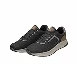 Fitters Herren Sneaker Vince, sportliche Schuhe in Übergröße, Bequeme Herren-Sneaker mit robuster Laufsohle in Schwarz/Herrenschuhe in Übergröße, Vince in Black 50