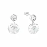 JOOP! Ohrringe aus 925 Sterling Silber für Damen, Ohrschmuck, Silber 925 rhodiniert, teilw. mit Schmuckstein, Kommt in Schmuck Geschenk Box