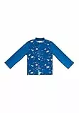Sterntaler Badeshirt Weltraum – Langarm UV-Shirt für Jungen mit coolem Space-Print – UV-Schutz 50+ Schwimmshirt mit Reißverschluss – Kinder Bademode - Farbe königsblau, Größe 104